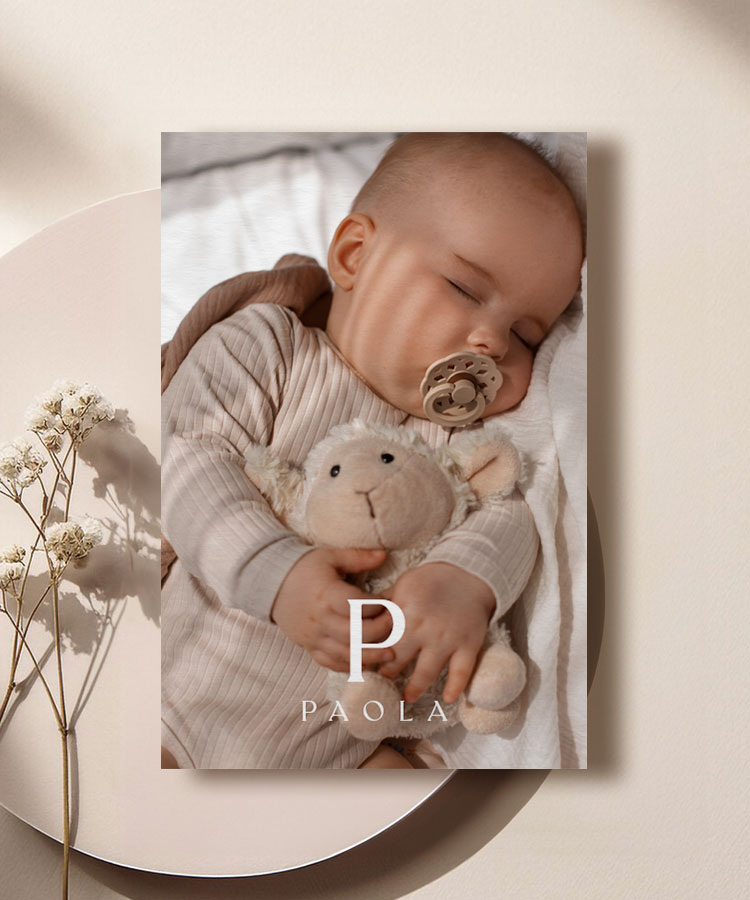 Faire part de naissance Paola