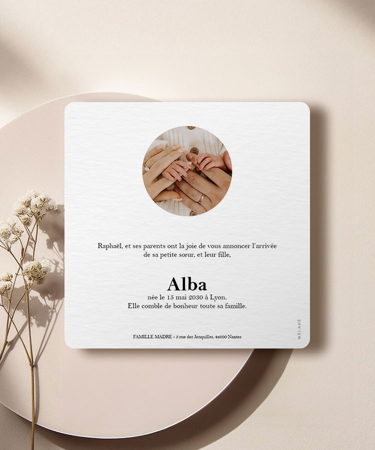 Faire part naissance définition prénom