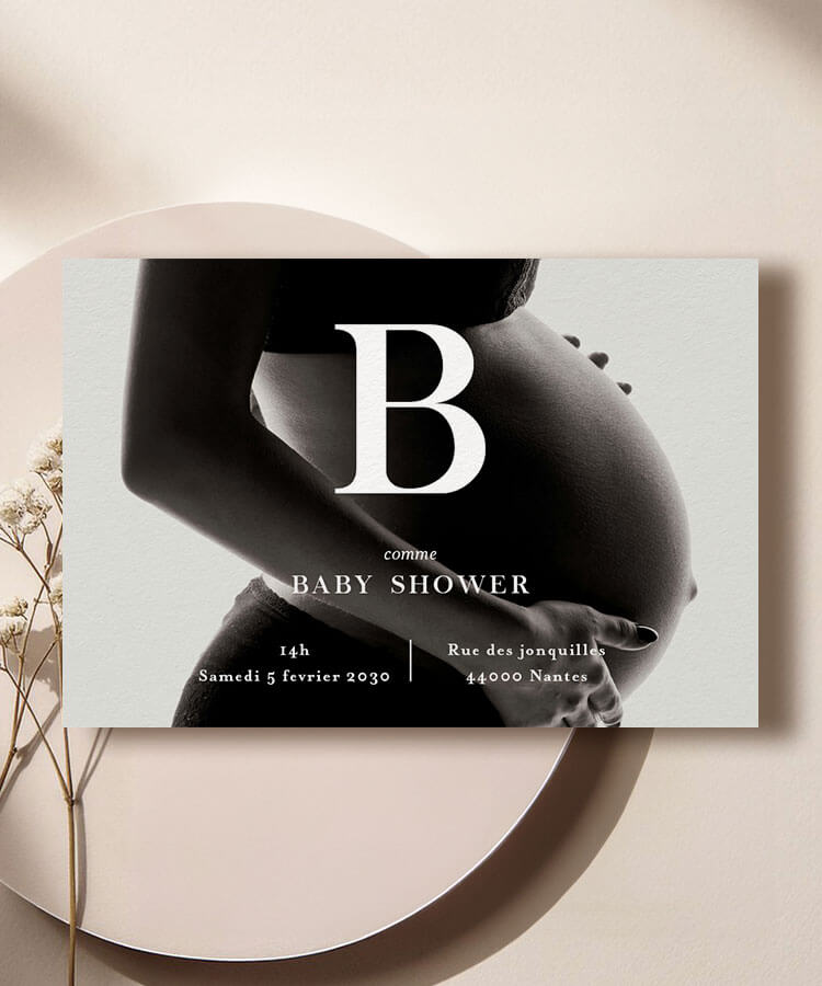 Faire part baby shower 