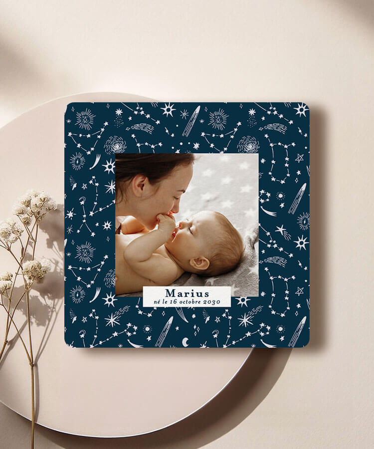 Faire-part de naissance étoiles