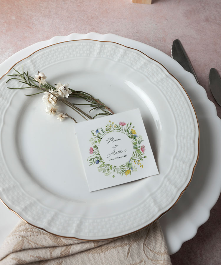 Marque place floral
